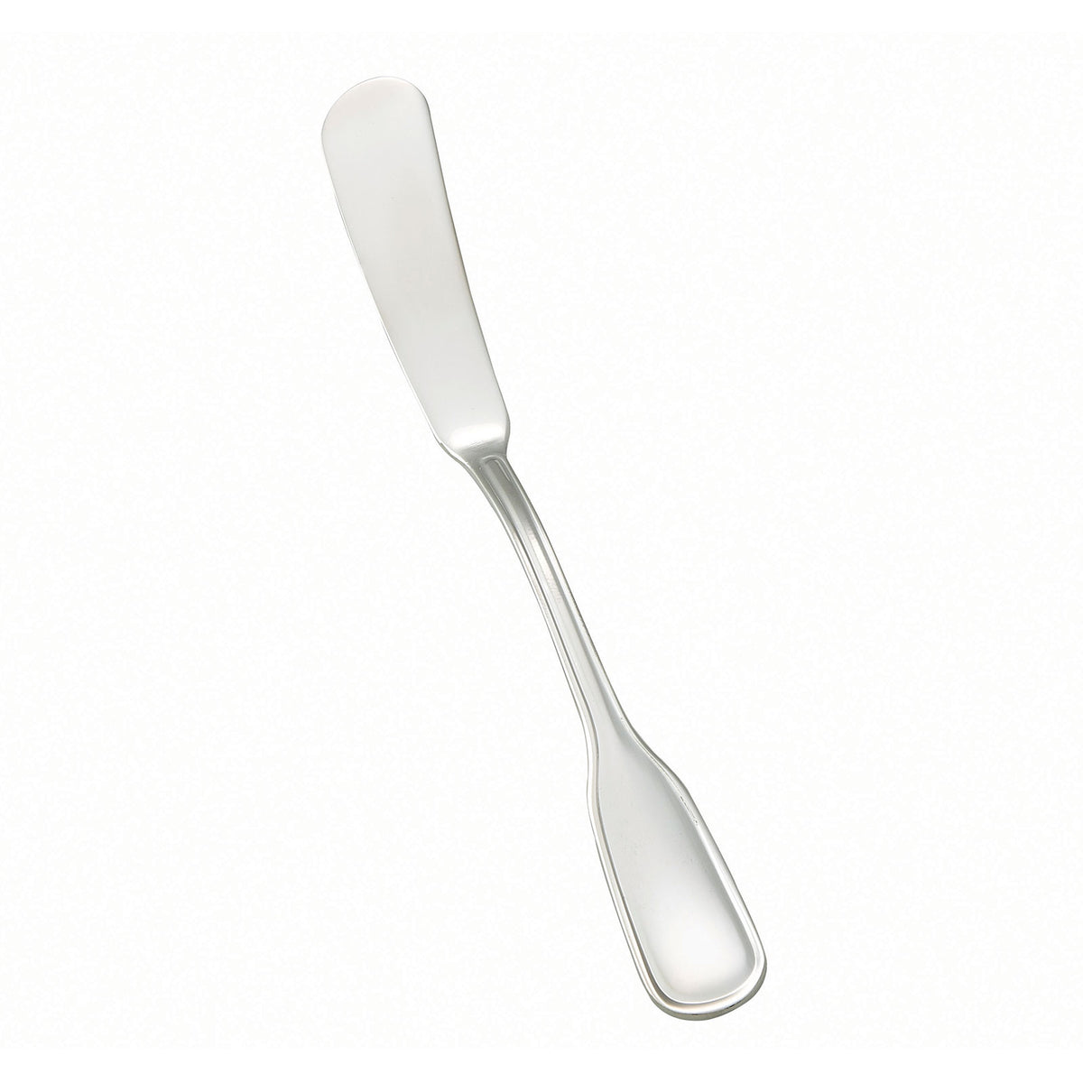 Winco 0033-12 7" Oxford Butter Spreader, Extra Heavy 18/8 Stainless Steel, Mirror Finish - 1 Dozen