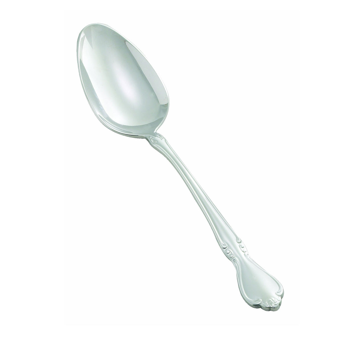 Winco 0039-10 8.5" European Tablespoon, Extra Heavy 18/8 Stainless Steel Mirror Finish - 1 Dozen