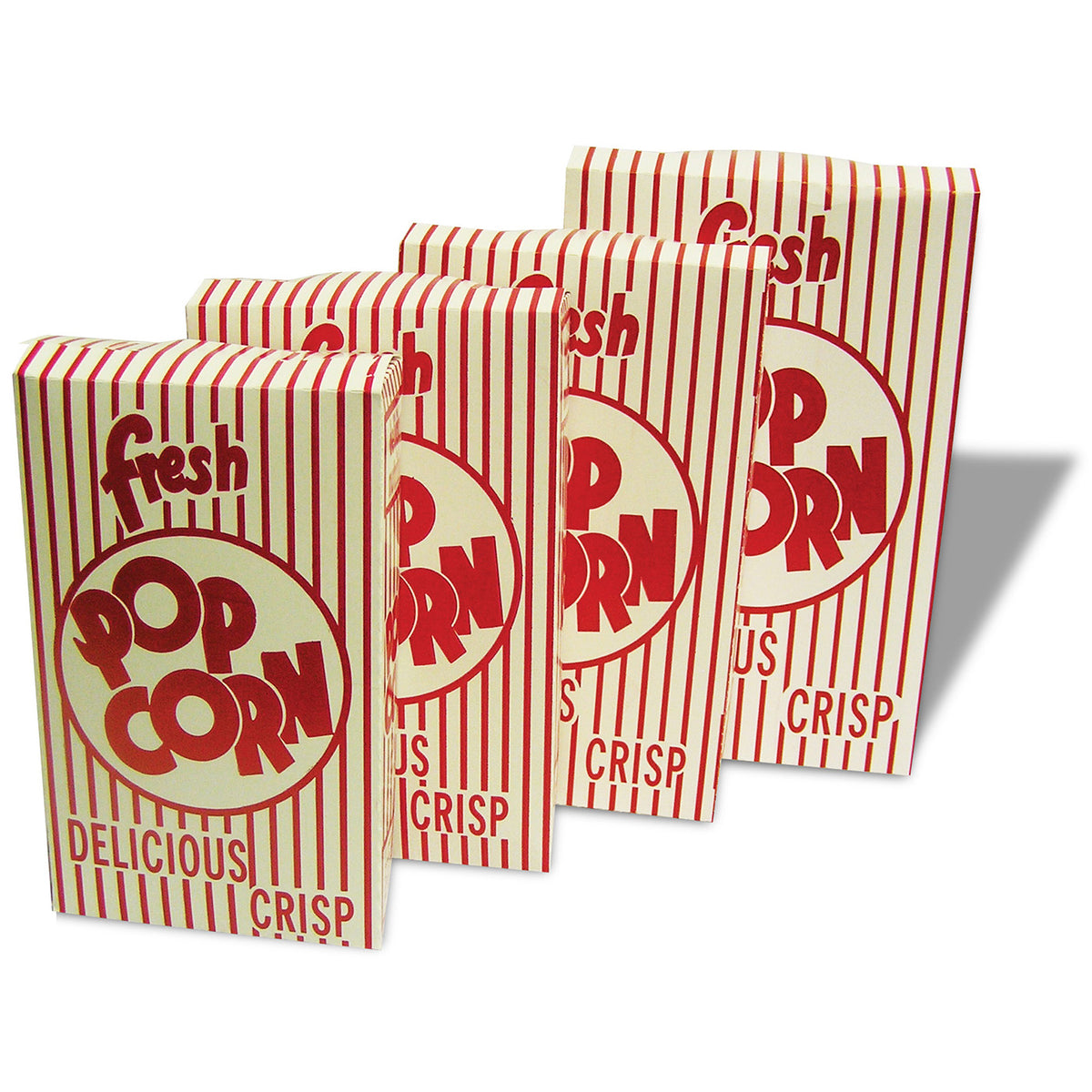 Winco 41557CS Benchmark Closed Top Popcorn Box, 0.95 oz, 4-1/4" W x 2" D x 7" H - 500/Case