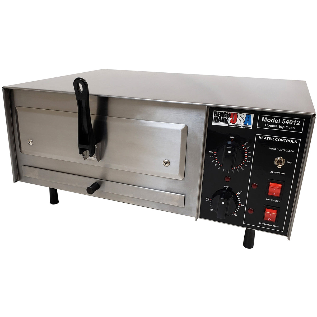 Winco 54016 27" Single Deck Electric Countertop Pizza Oven w/ Manual Controls, Multi-Function