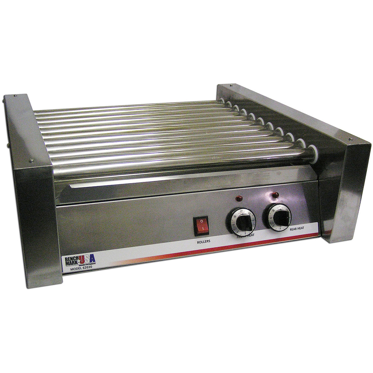 Winco 62030 Winco Benchmark 62030 Hot Dog Roller Grill w/ 30 Hot Dog Capacity | 22" Wide