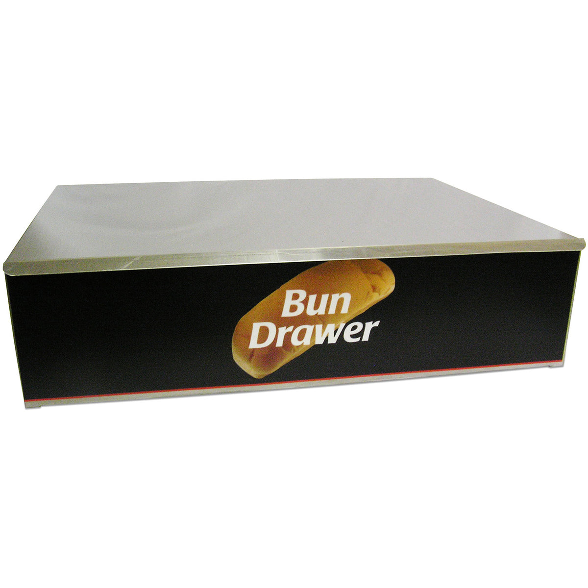 Winco 65020 Stainless Steel Hot Dog Bun Box for 20 Hot Dog Grill | 22" Wide