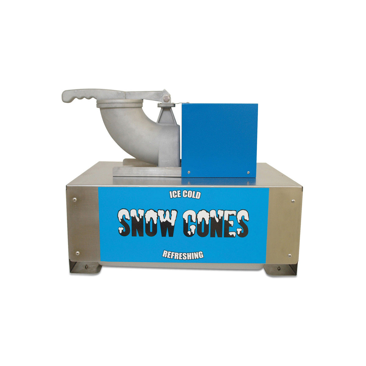 Winco 71050 Snow Blitz Snow Cone Machine, 1700 RPM, 1/3 hp, 500 lbs Crushed Ice Per Hour | 22.8" Wide