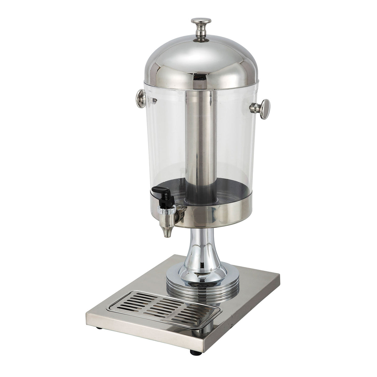 Winco 902 Juice Dispenser, 2-1/5-Gallon Bowl, Ice Chamber/Drip Tray, 10-1/8Wx13-3/4Dx21-1/4H - Set