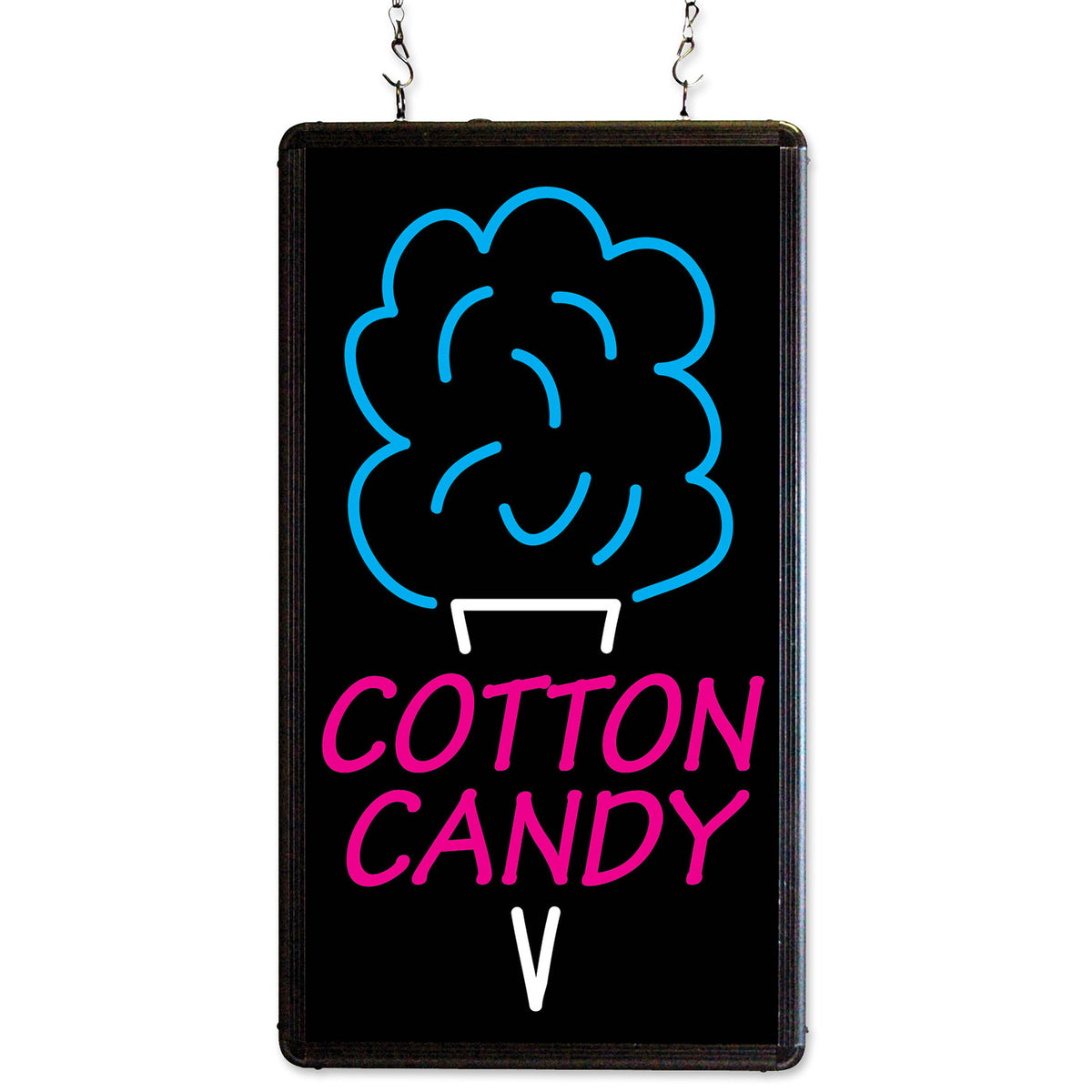 Winco 92005 Benchmark Ultra Bright Cotton Candy Merchandising Sign LED | 12" Wide