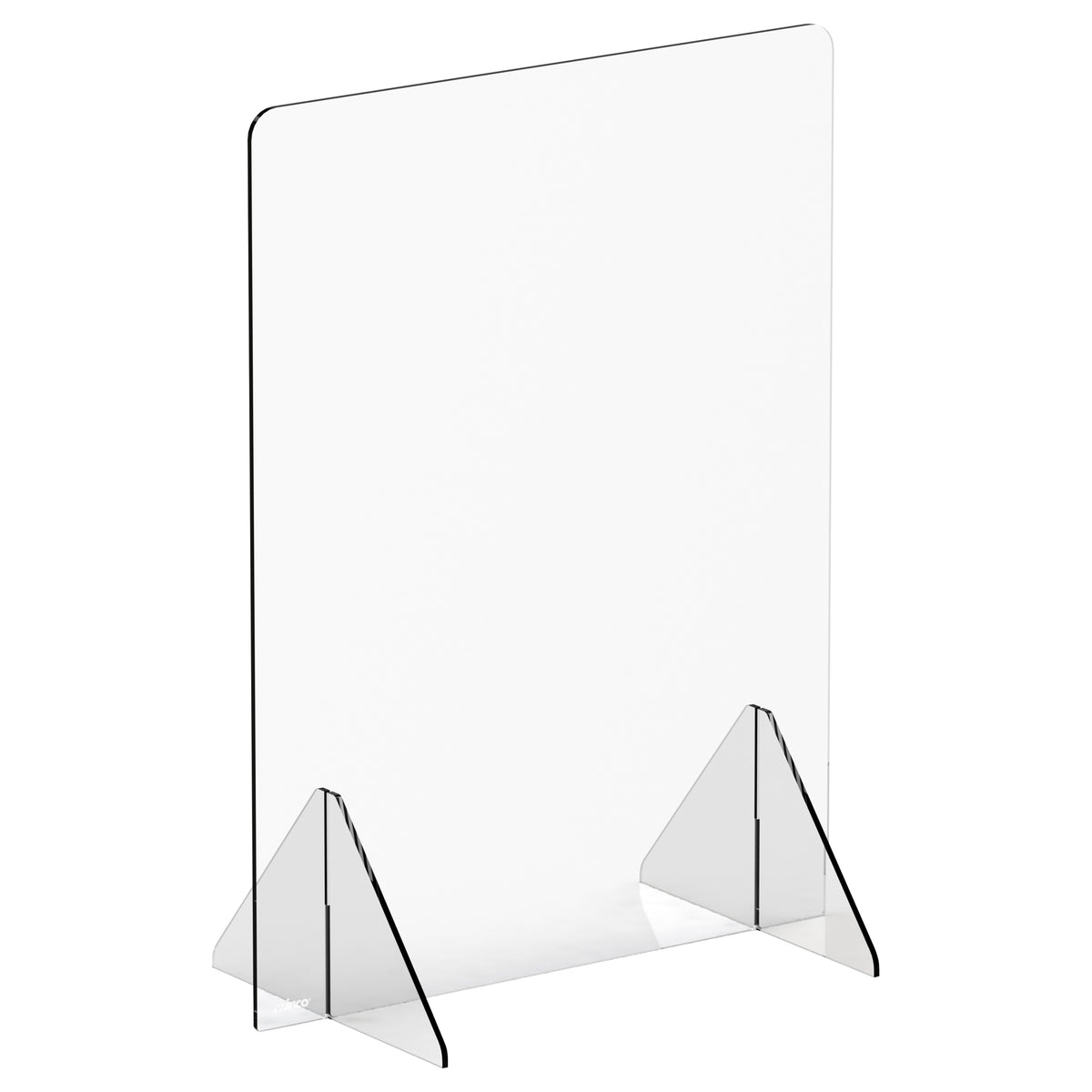 Winco ACSS-2432 Safety Shield, 24"W X 32"H X 14"D, Countertop, Acrylic, Clear