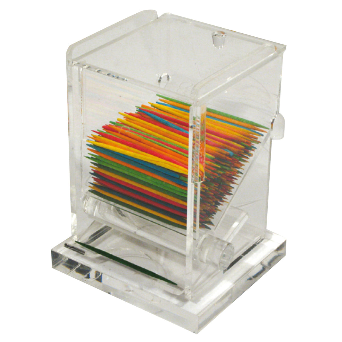 Winco ACTD-3 Toothpick Dispenser, 3" X 2-1/2" X 4"H, BPA Free, Acrylic, Clear | plastic