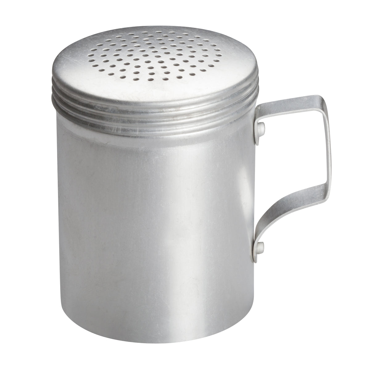 Winco ADRG-10 10 oz. Aluminum Dredge with Handle | 10 - 11 oz