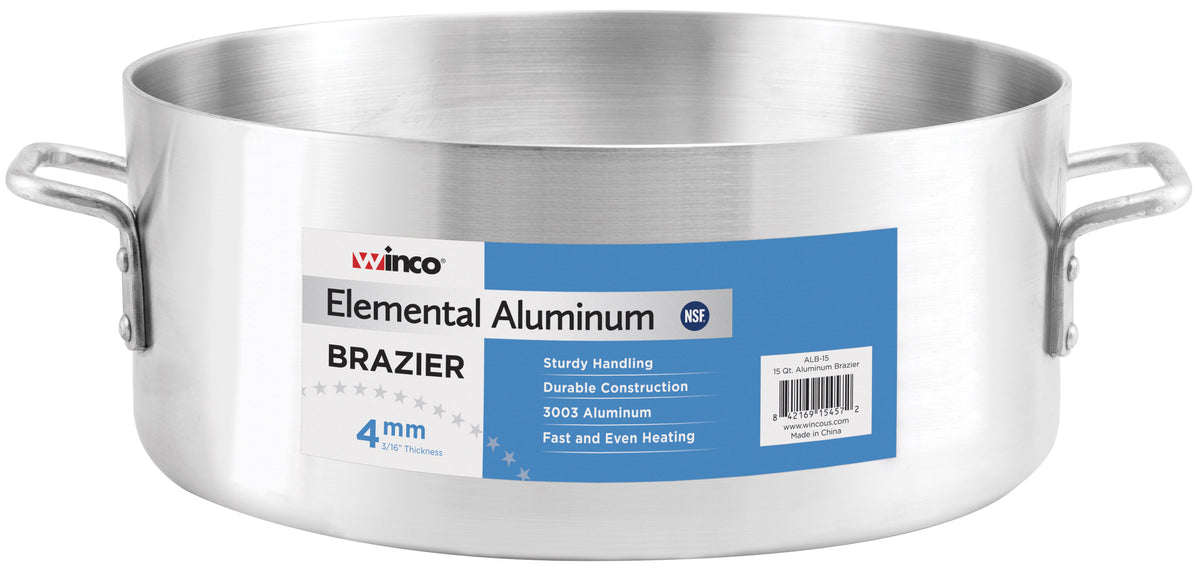 Winco ALB-40 40 qt Aluminum Elemental Brazier | 35 qt (and up)