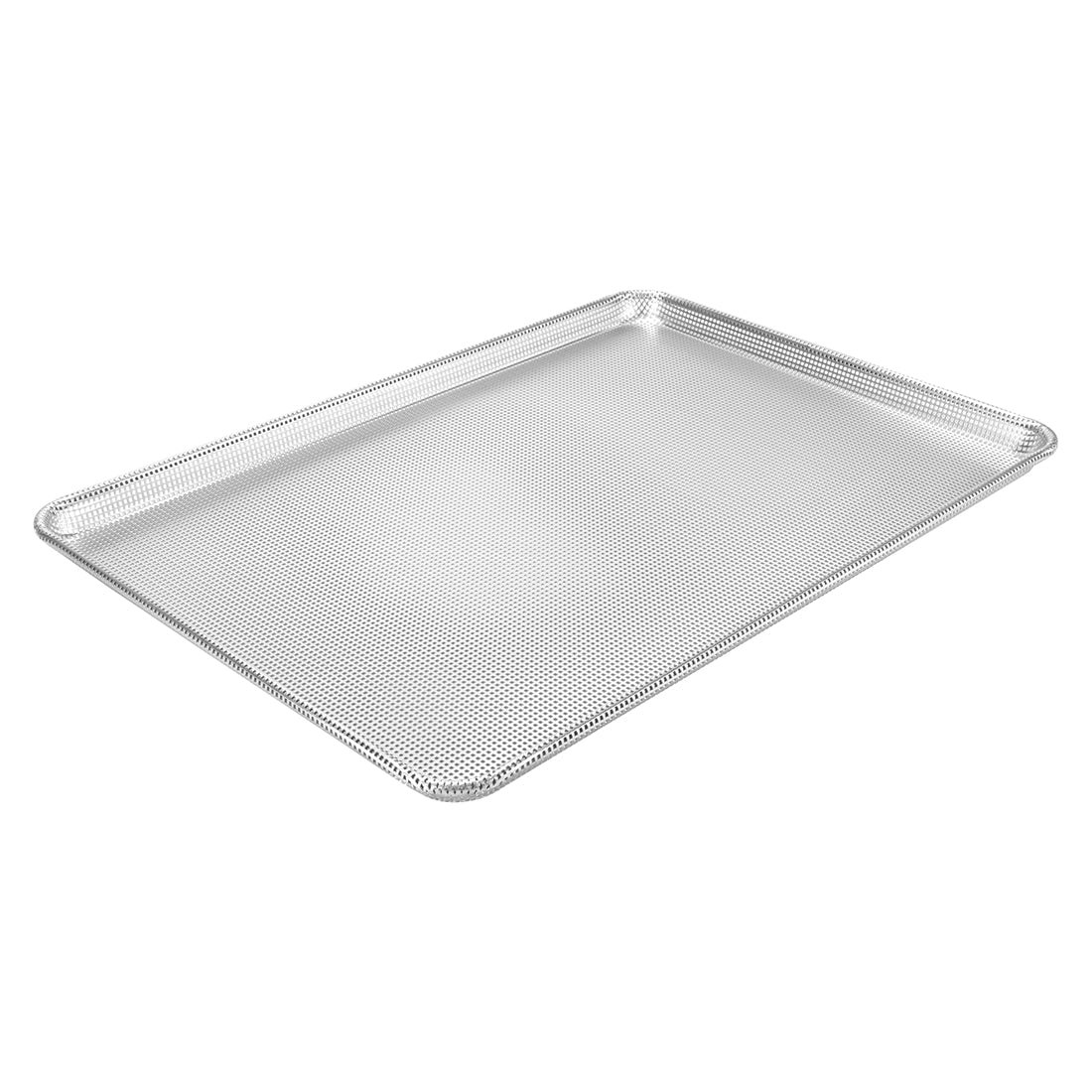 Winco ALXN-1318P 1/2 Size, 13" x 18" Glazed Perforated Aluminum Sheet Pan, 16 gauge