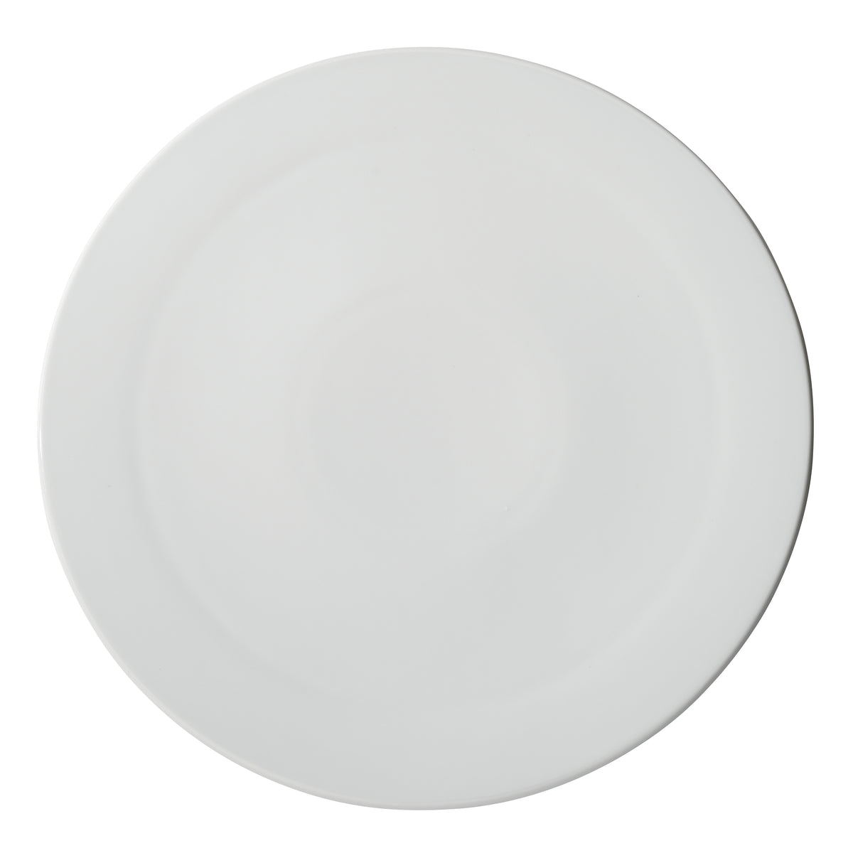 Winco APP-14 Pizza Plate, 14" Dia x 3/4" H, Round Flat White Porcelain - 1 Dozen