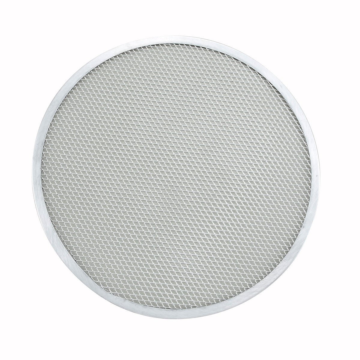 Winco APZS-14 Seamless 14" Aluminum Mesh Pizza Screen - Round