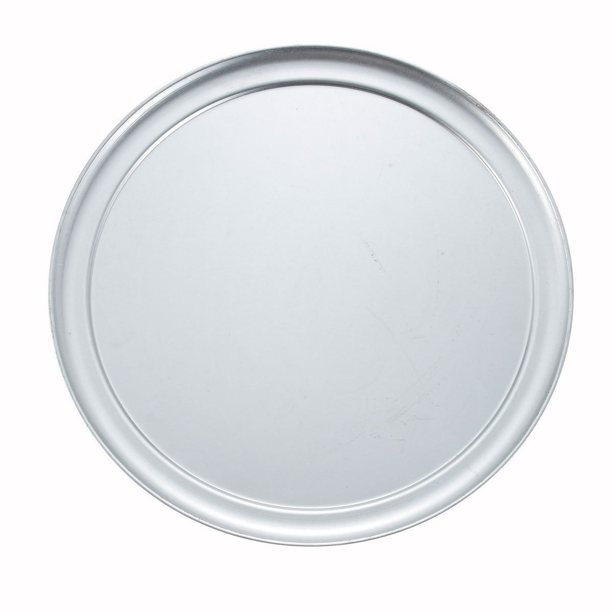 Winco APZT-14 14" Aluminum Pizza Tray w/ Rim - Round | aluminum (gauge unspecified)