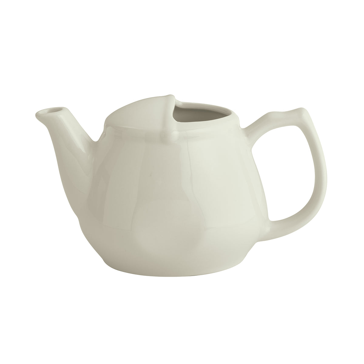 Winco ATP-15-AW China Coffee Pot/Teapot, 15 oz., 4"W x 6.5"D x 3.5"H, Porcelain, White - 1 Dozen | 13 - 17 oz