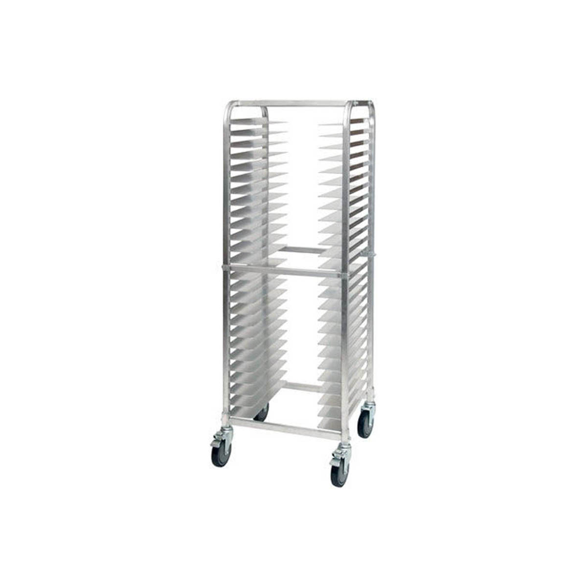 Winco AWPR-26BK 23" 26-Tier Aluminum Pizza Pan Rack w/ 800 lb. Capacity