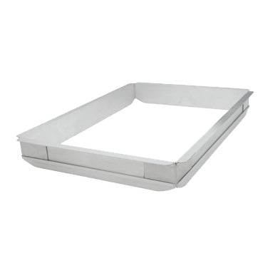 Winco AXPE-4 Sheet Pan Extender, Aluminum Quarter Size / 9-1/2" x 13" x 2" - Flat Top Edges