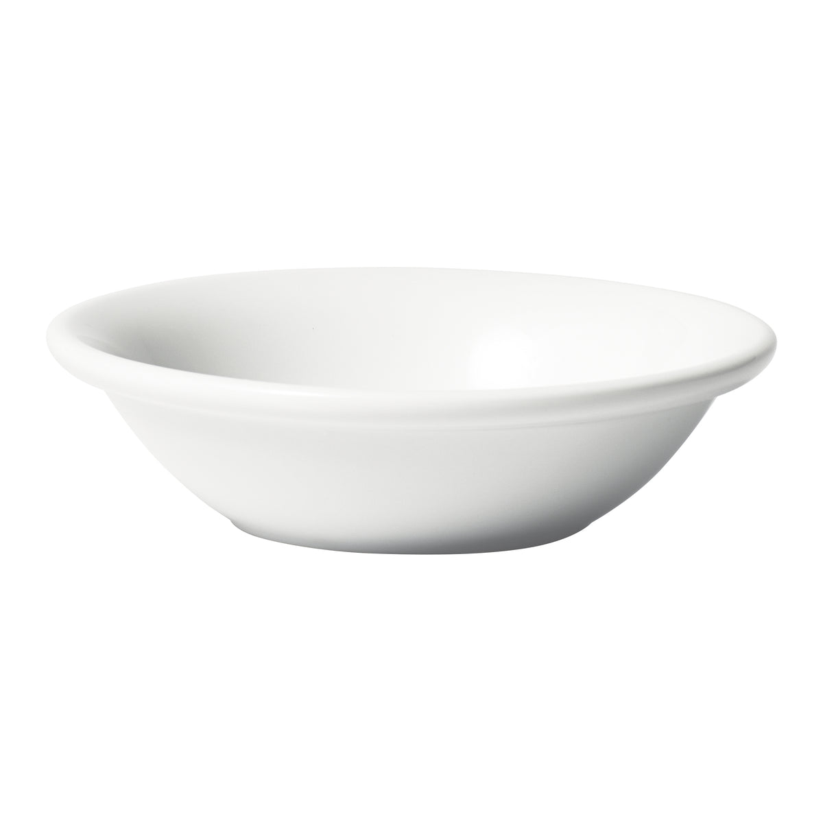Winco BFD-5RE Birkhall Fruit Dish, 5 oz, 4-3/4" Dia x 1-1/2" H, Round White Porcelain - 1 Dozen