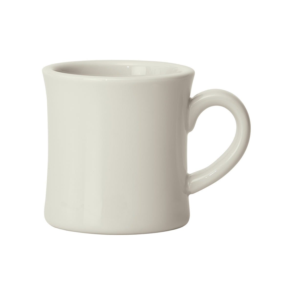 Winco BMC-12-AW China Mug, 12 oz Porcelain, American White, 3.5" W x 3.5" D x 4" H - 1 Dozen | 12 - 13 oz