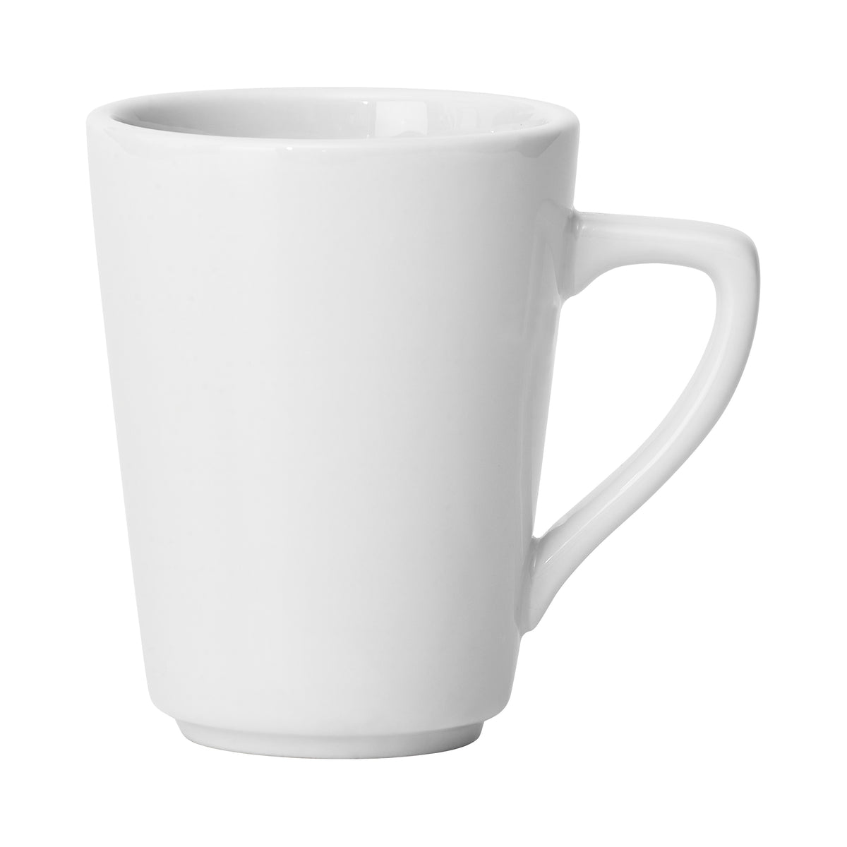 Winco BMC-85 Brewbliss Mug, 8.5 oz Capacity, 3" Dia x 4-1/4" H, White Porcelain - 1 Dozen | 8 - 9 oz
