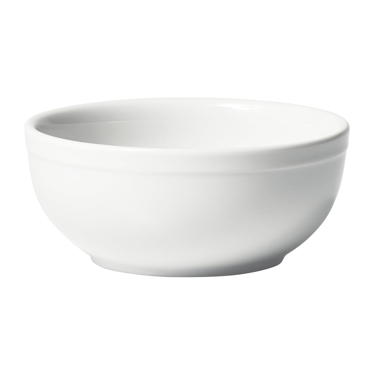 Winco BNR-125 Nappie Round Porcelain Bowl, 5.6" Dia x 2" H, 12.5 oz, White - 1 Dozen