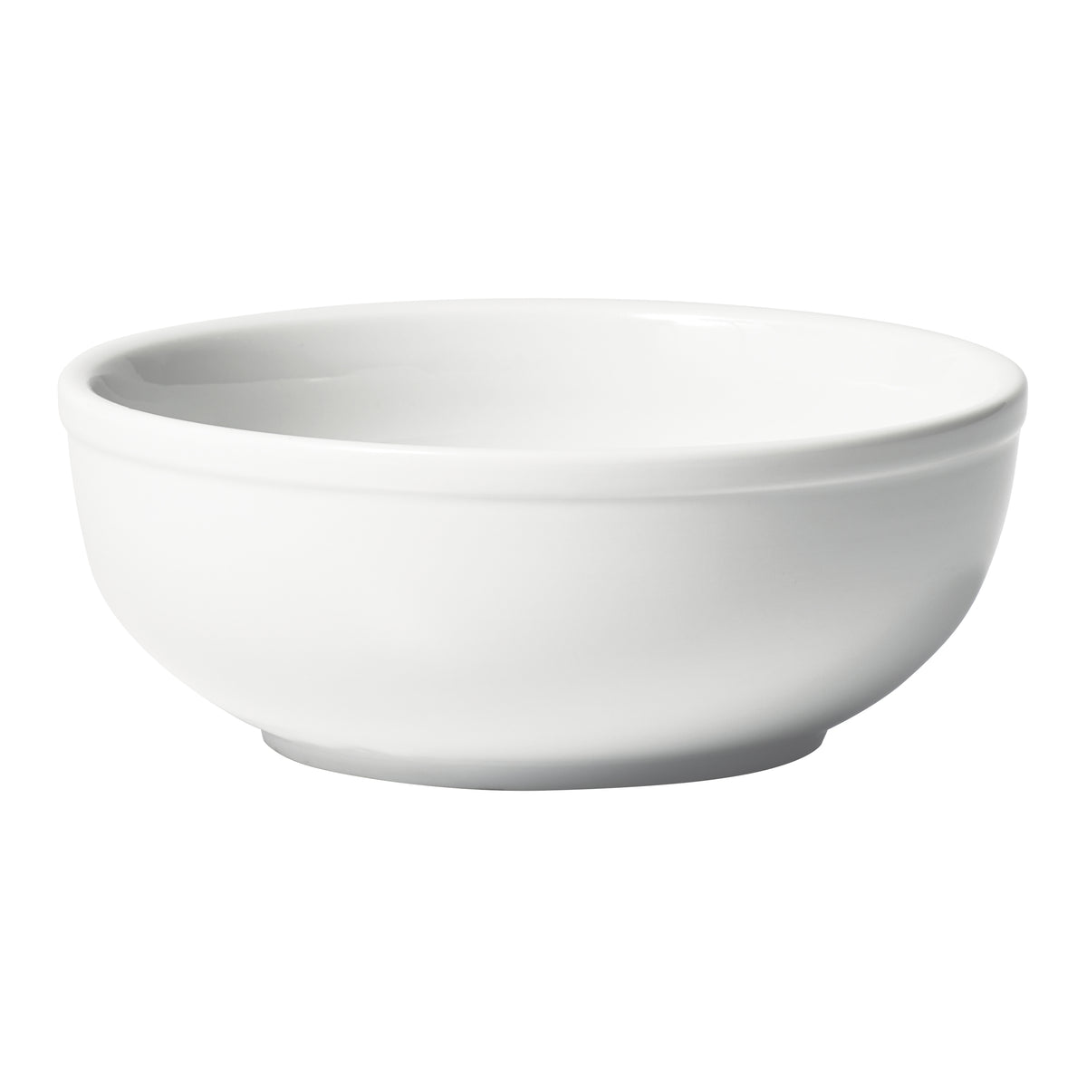 Winco BNR-15 Birkhall Nappie 15 oz Round Porcelain Bowl, 5-7/8" Dia x 2-1/2" H, White - 1 Dozen