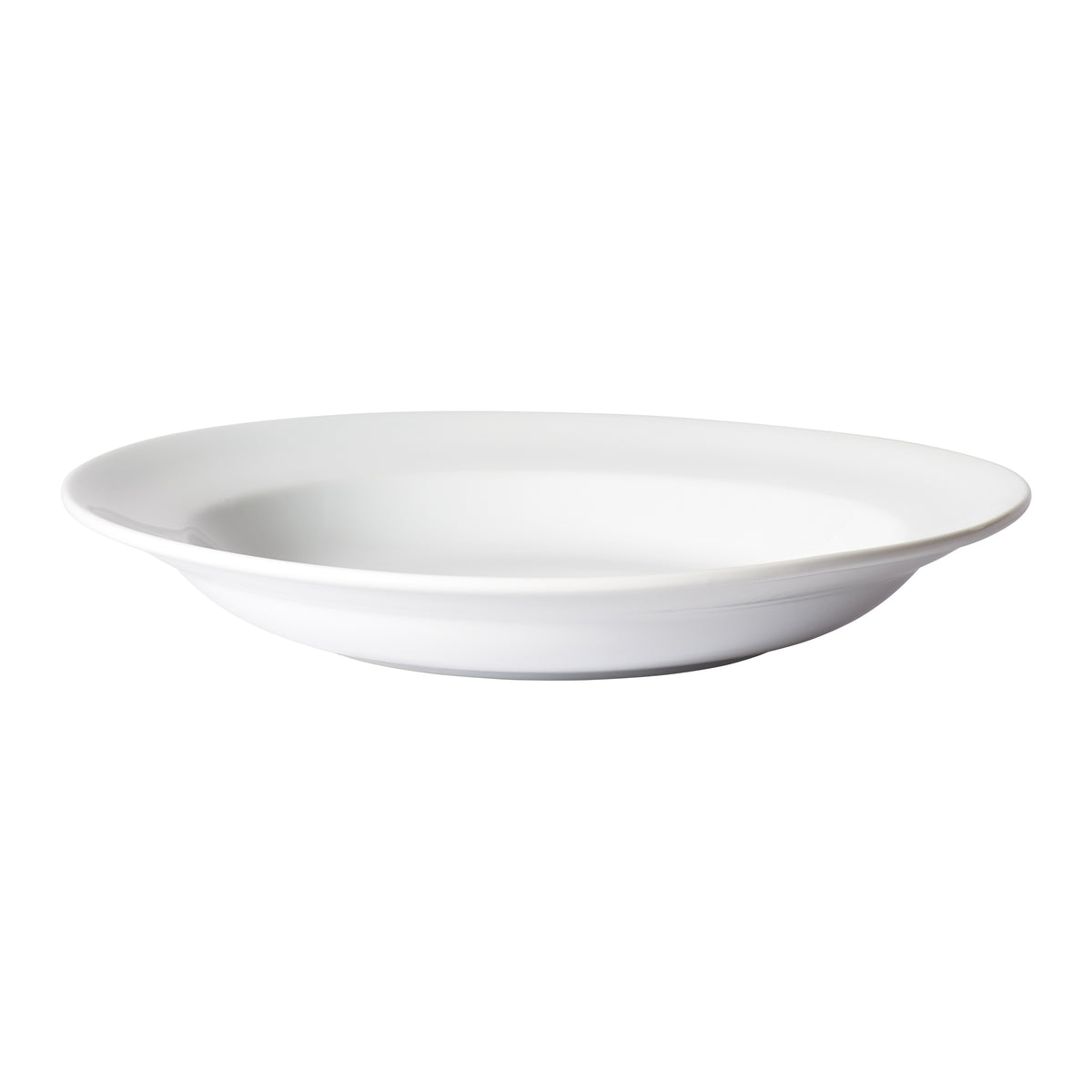 Winco BPB-26RE Birkhall Pasta Bowl, 26 oz (12" dia x 2" h) White Porcelain Rolled Edge - 1 Dozen