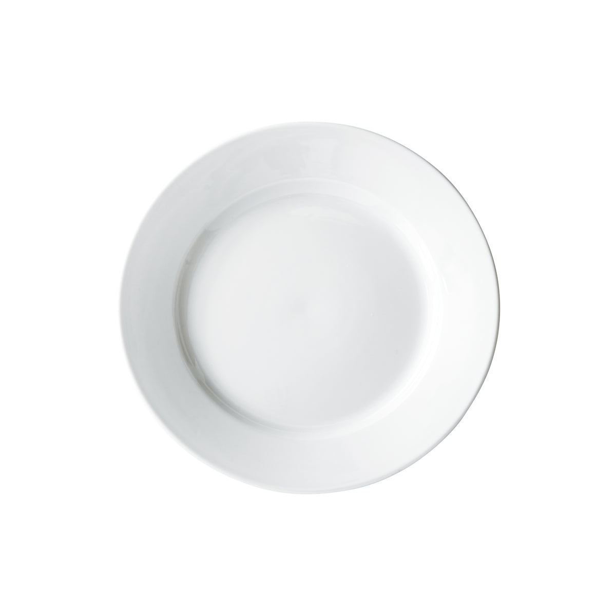 Winco BPR-975RE Birkhall Porcelain Plate, 9-3/4" Dia x 1" H, Round, Rolled Edge, White - 1 Dozen