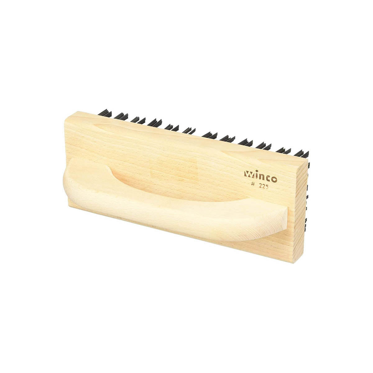 Winco BR-9 Butcher Block Brush with Steel Bristles | 9.25" Wide