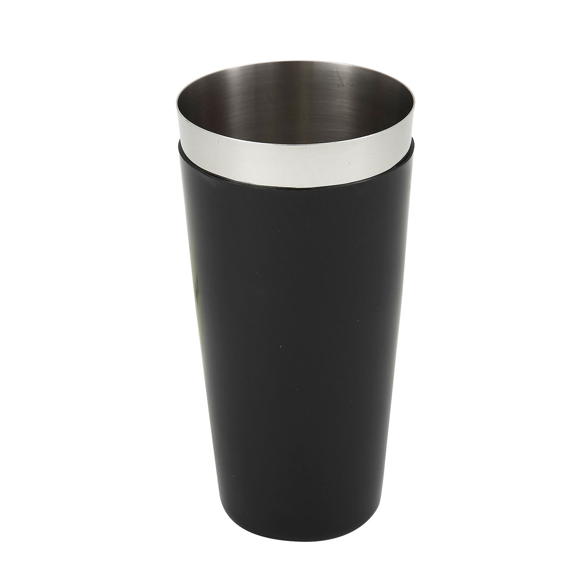 Winco BS-28P 28 oz Black Stainless Bar Cocktail Shaker | stainless steel