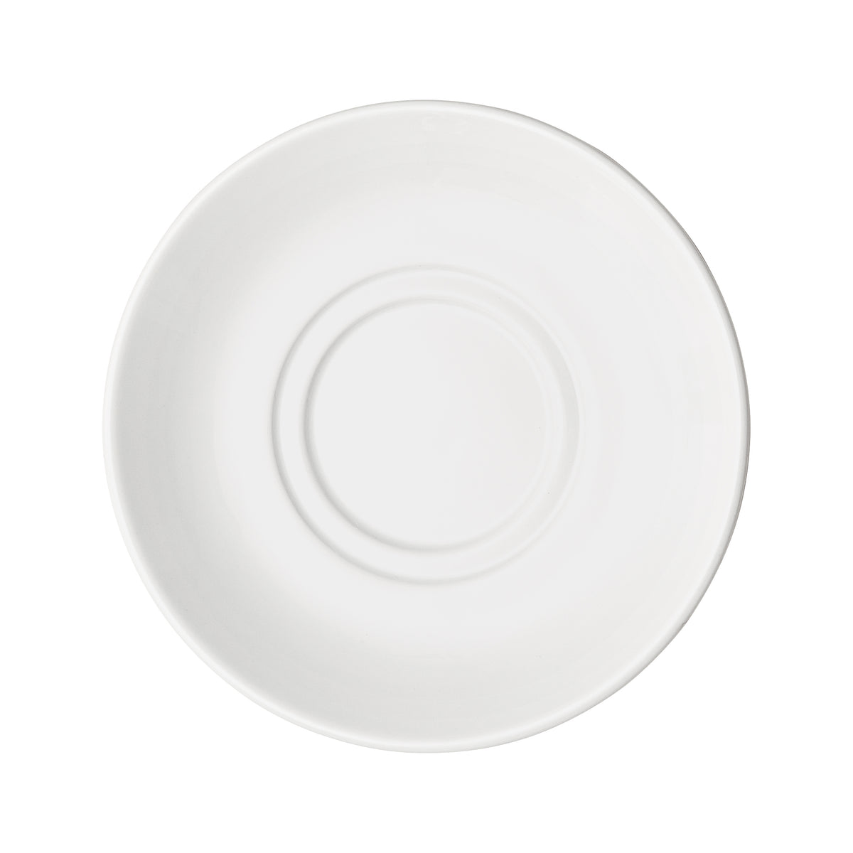 Winco BSC-65RE Birkhall Saucer, 6-7/8" Dia x 1" H, White Porcelain, 1 Dozen