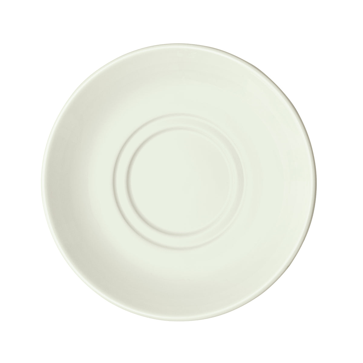 Winco BSC-6RE-AW Round Porcelain China Saucer, 6" Diameter, American White Finish, 1 Dozen