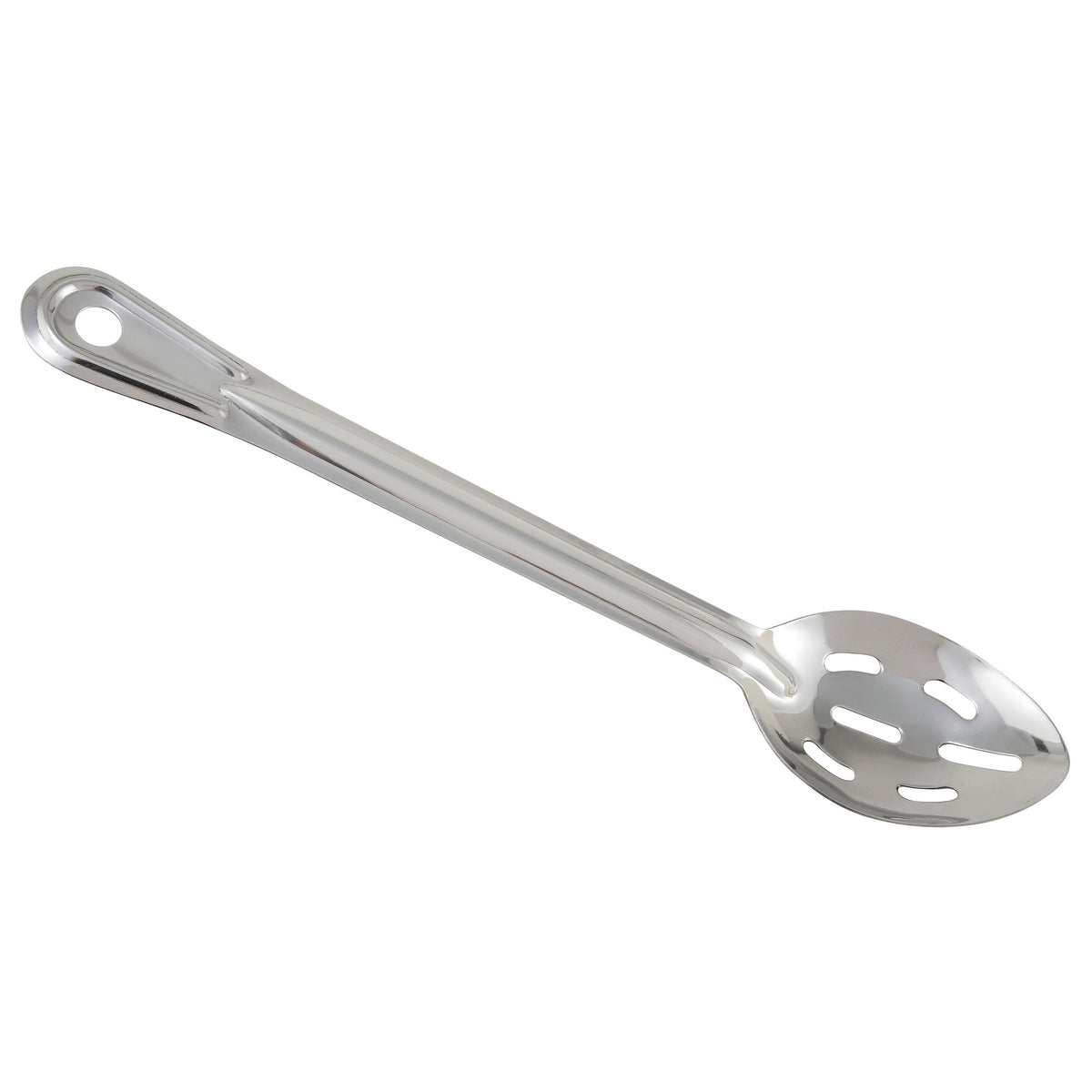 Winco BSSN-11 11" Stainless Steel Slotted Basting Spoon, One-Piece