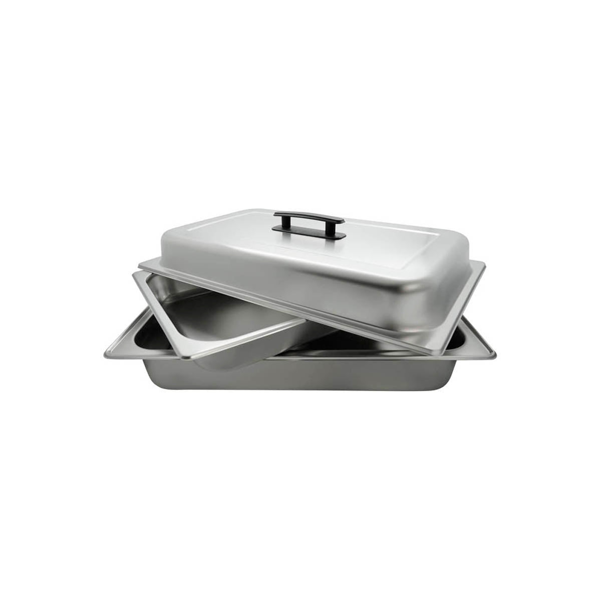 Winco C-4080 Economy 8 Qt. Full Size Stainless Steel Chafer with Folding Frame | 8 qt = 2 gal