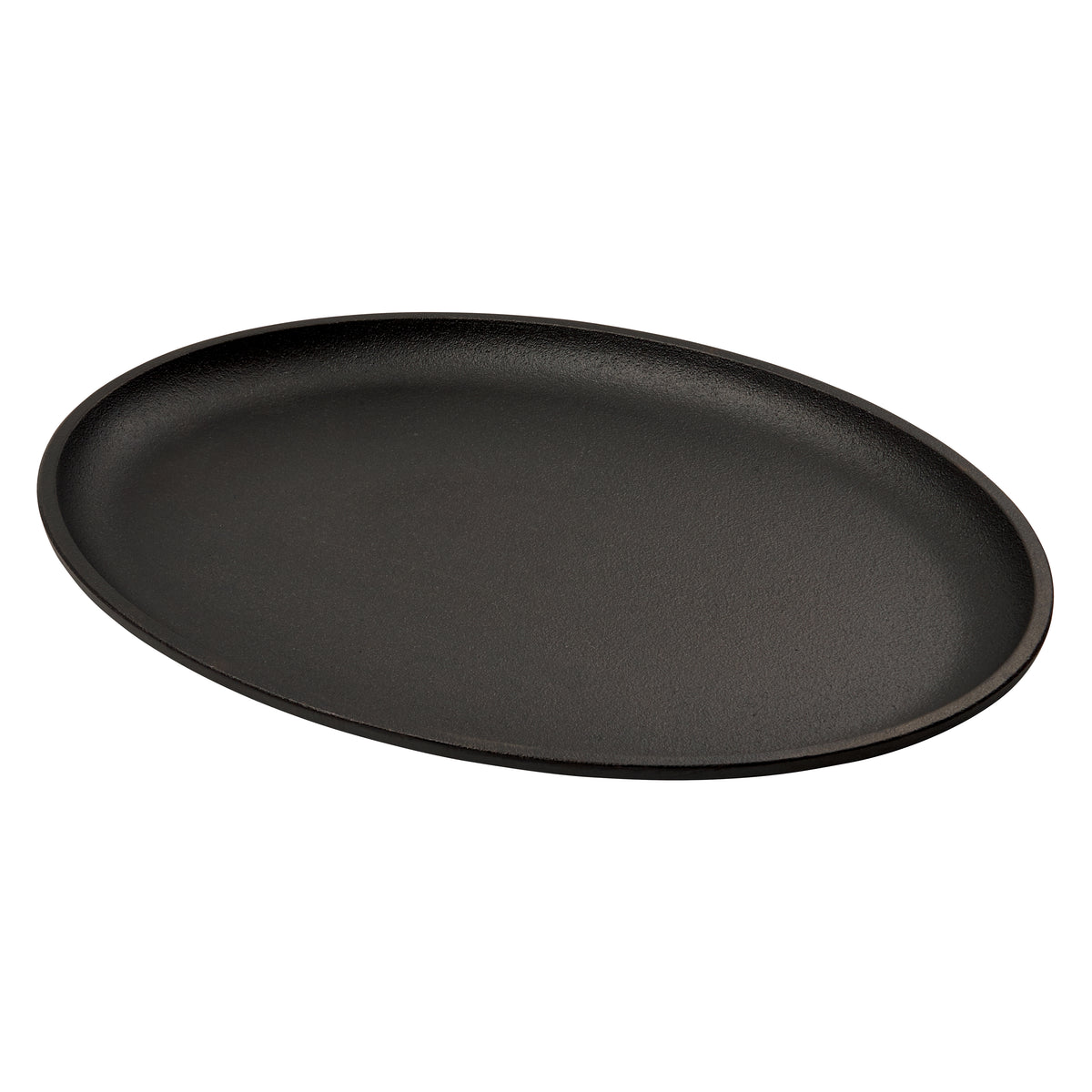 Winco CASG-13O Cast Iron, Serving Griddle, Oval, 13"L X 10"W, Pre-Seasoned