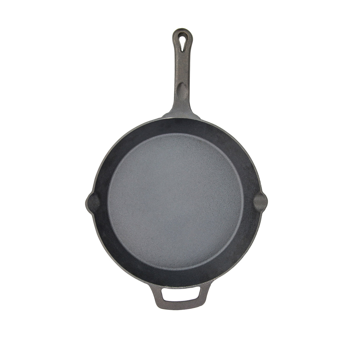 Winco CAST-12 12" Round Pre Seasoned Cast Iron Skillet w/ Handle
