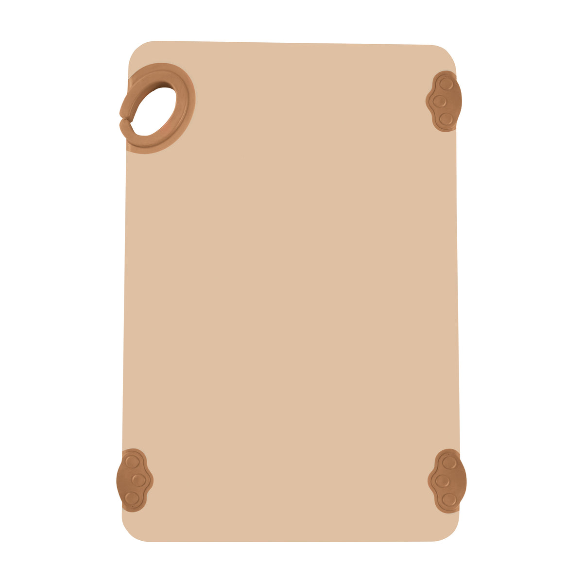 Winco CBK-1218BN Brown StatikBoard Rectangular Plastic Cutting Board | 0" Wide