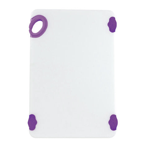 Winco CBN-1218PP Purple StatikBoard Plastic Cutting Board - 12" x 18" x 1/2"