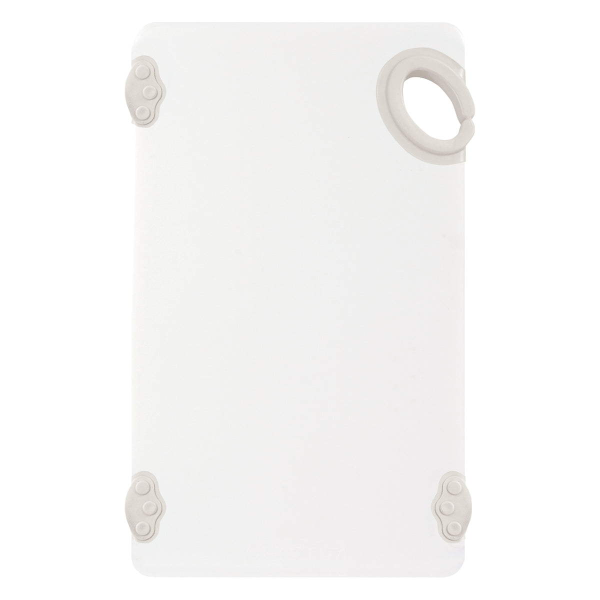 Winco CBN-610WT White StatikBoard Co-Polymer Plastic Cutting Board - 6" x 10" x 1/2"
