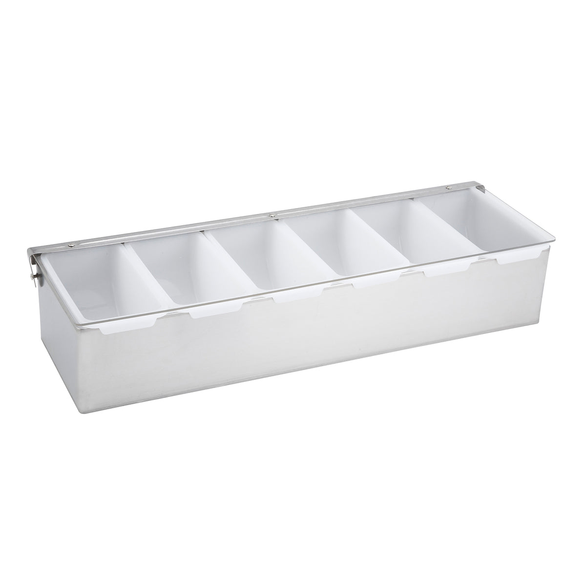 Winco CDP-6 Condiment Dispenser, 6-Compartment | stainless steel