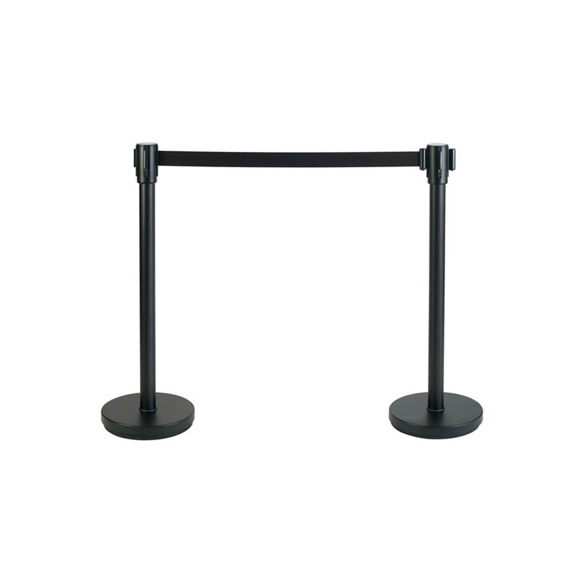 Winco CGS-38S 35 1/2" Stainless Steel Stanchion Post w/ 68" Retractable Belt