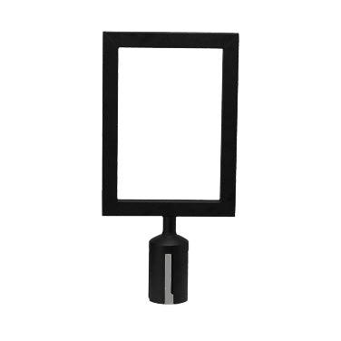 Winco CGSF-12K Winco Black Stanchion Top Sign Frame