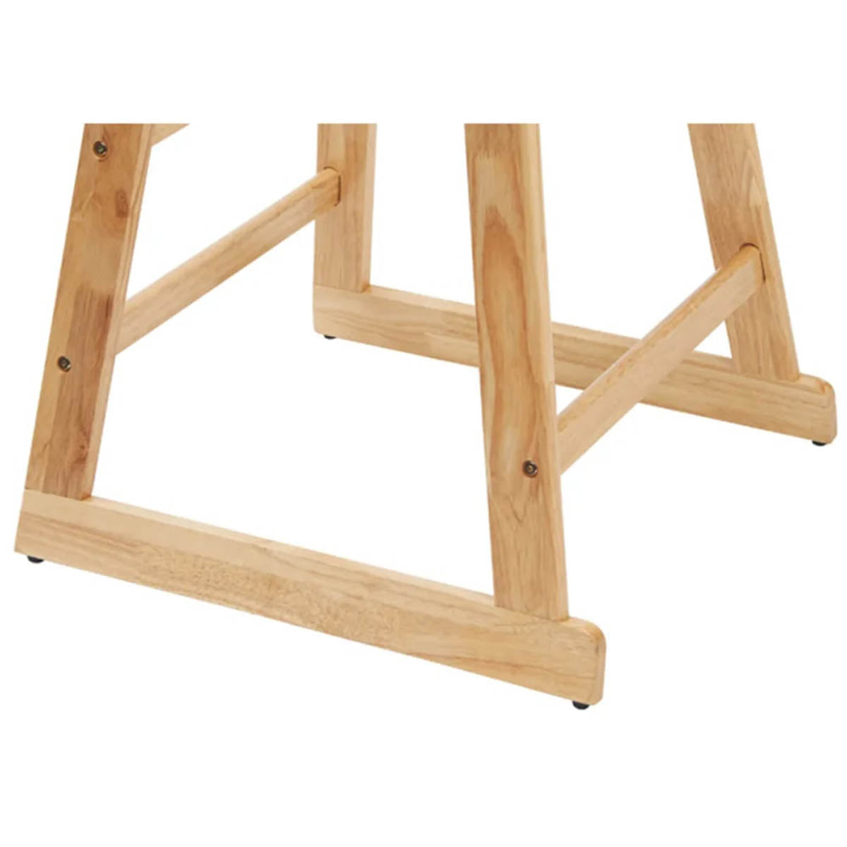 Winco CHH-601 Stackable Rubberwood Pub Height High Chair, 19"L x 20"W x 41"H, Natural Finish
