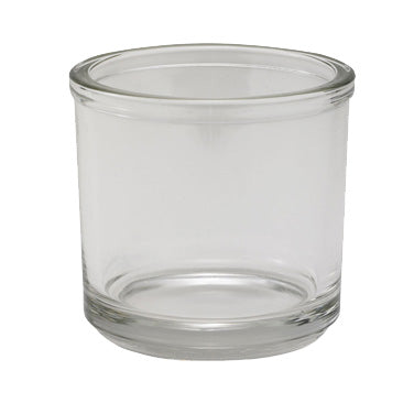 Winco CJ-7G Clear Glass 7 oz Condiment Jar, 3" Diameter x 3" Height, Round Shape - 1 Dozen