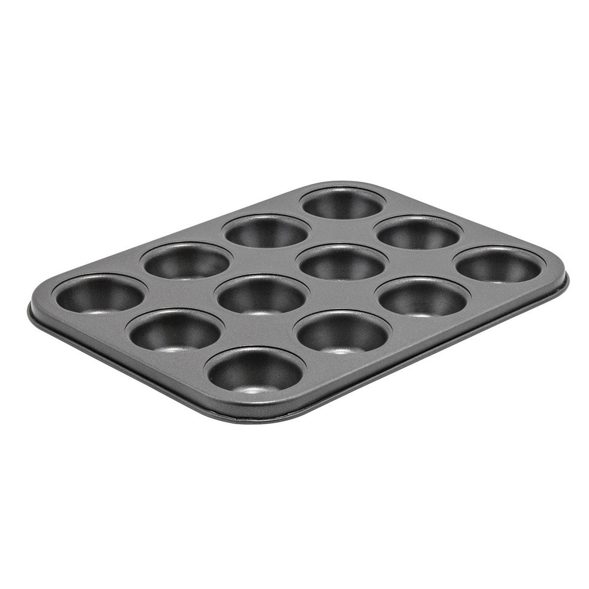 Winco CMF-12M 12 Cup Carbon Steel Mini Muffin Pan,10"L x 7-3/4"W pan / PFOA-free