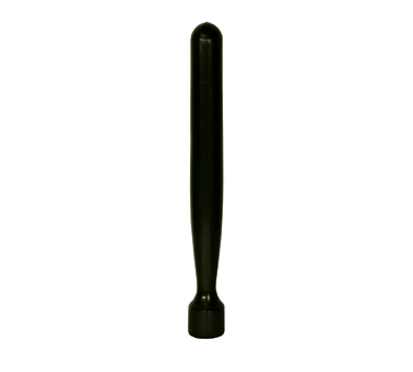 Winco CR-1240 3/4" Solid Plastic Bar Maid, Muddler - Black