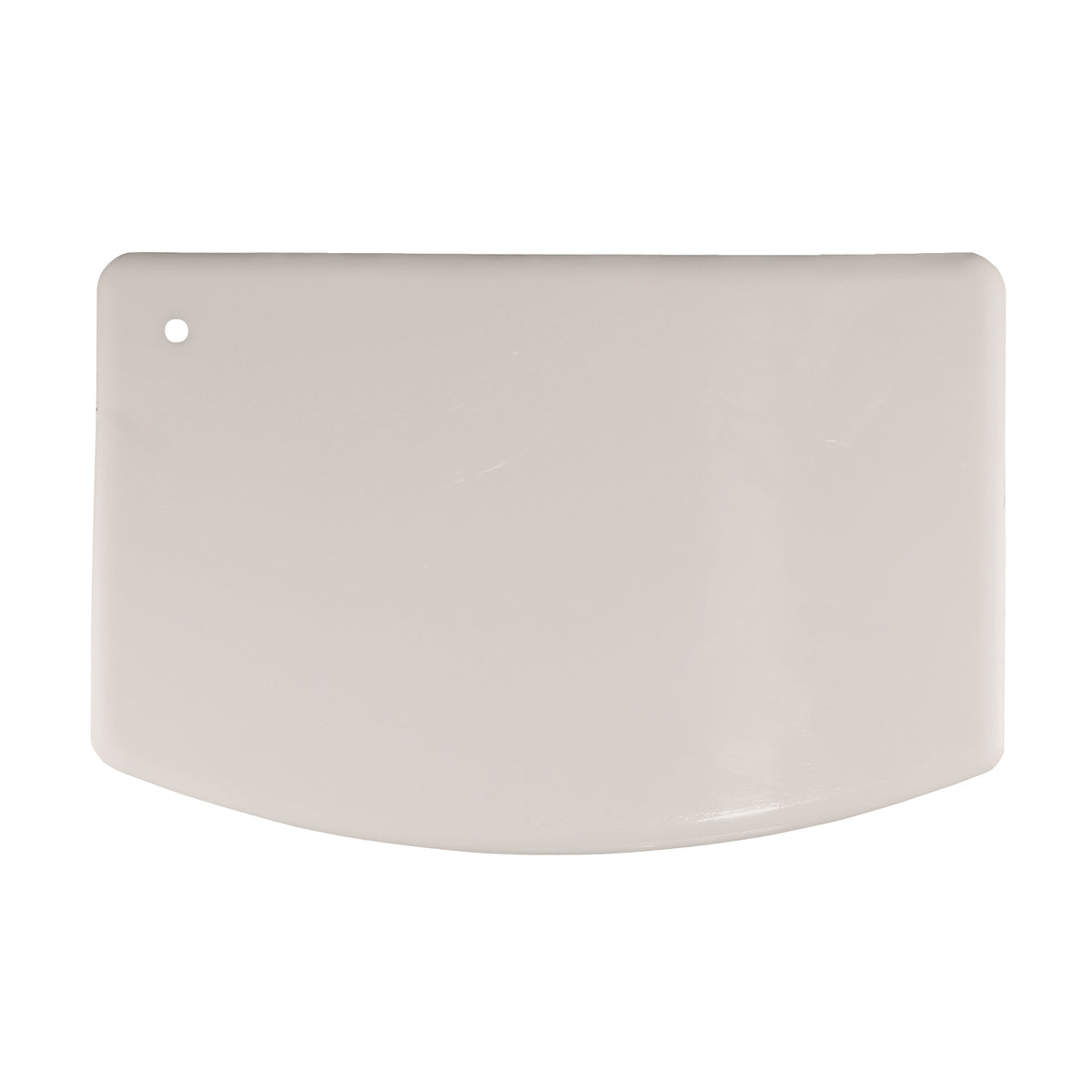 Winco CR-899 Bar Maid Bowl Scraper, 5.5" x 3.75" White Plastic, Standard, - 250/Case
