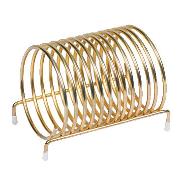 Winco CS-3 Check Caddy, 3" Dia., Round, Brass-Plated | brass plated