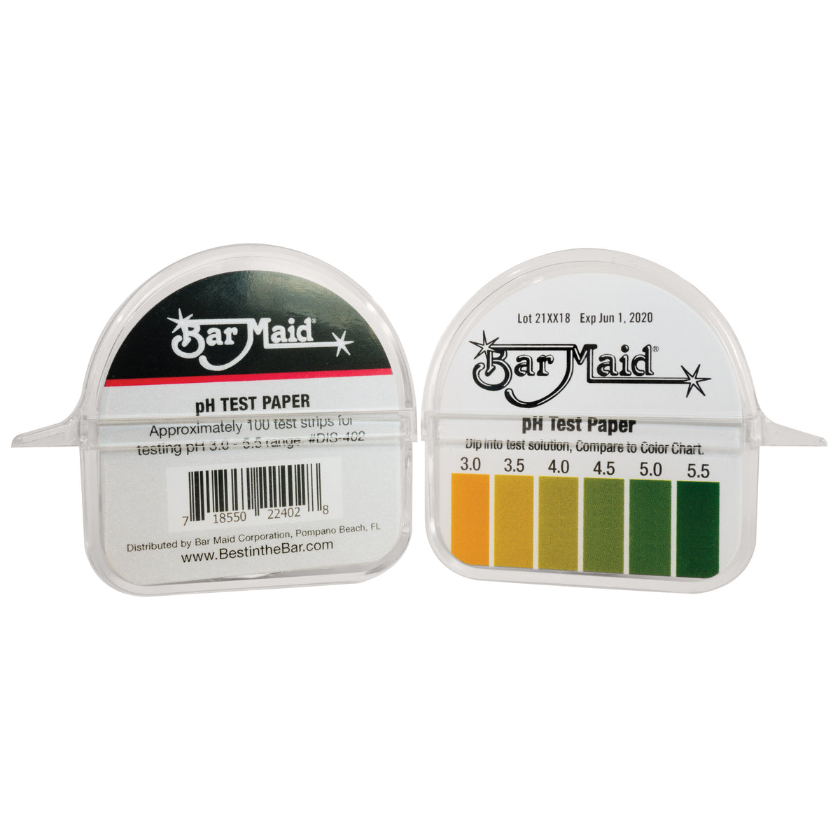 Winco DIS-402 Bar Maid, Ph Test Strips Dispenser, 3.0 - 5.5 Range