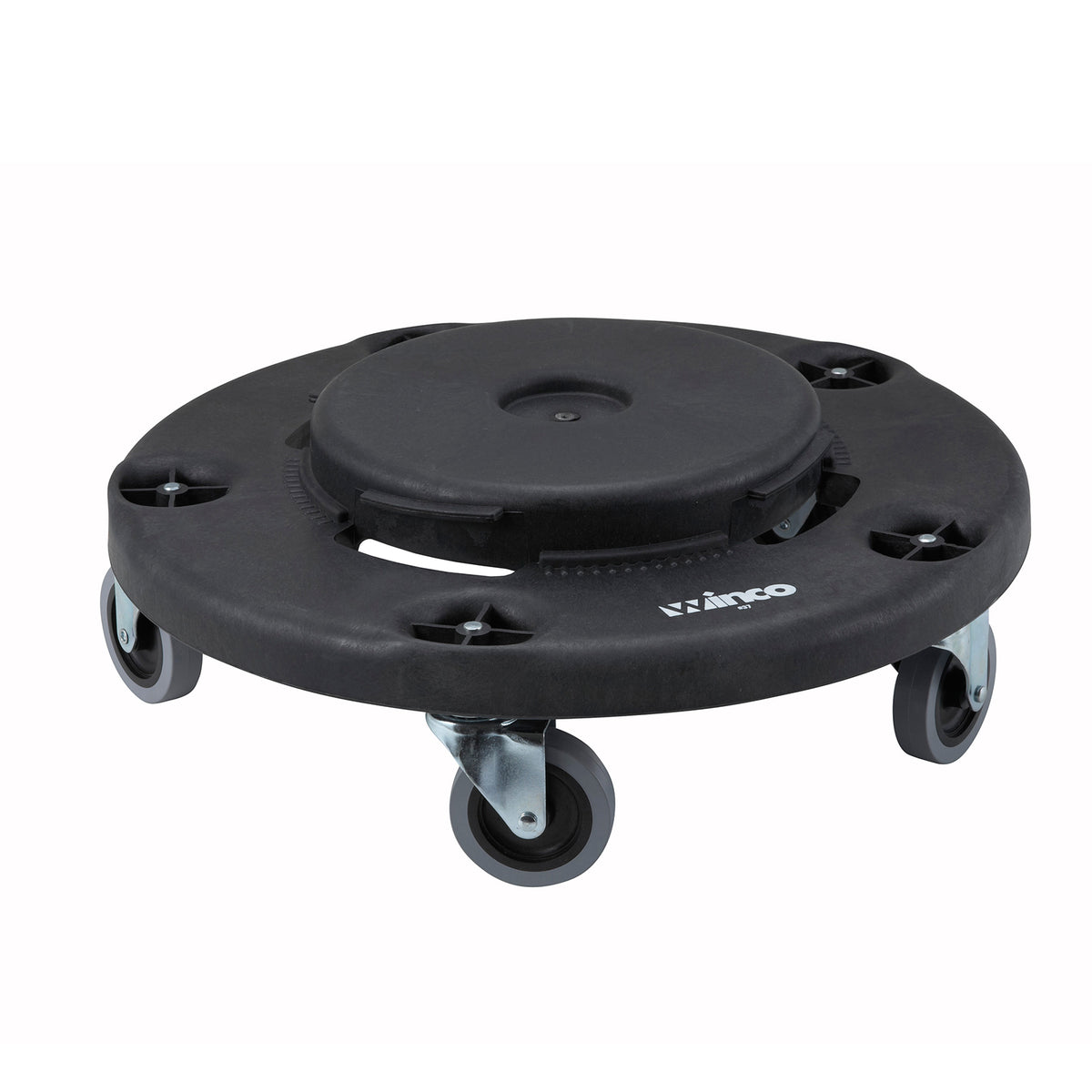 Winco DLR-18 Dolly, 18" Dia. X 6"H, Round, Holds Up To 400 lbs., Heavy Duty | plastic