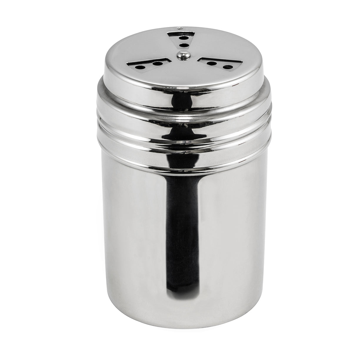Winco DRG-8P Stainless Steel 8 oz. Adjustable Shaker / Dredge, Mirror Finish | 6 - 9 oz